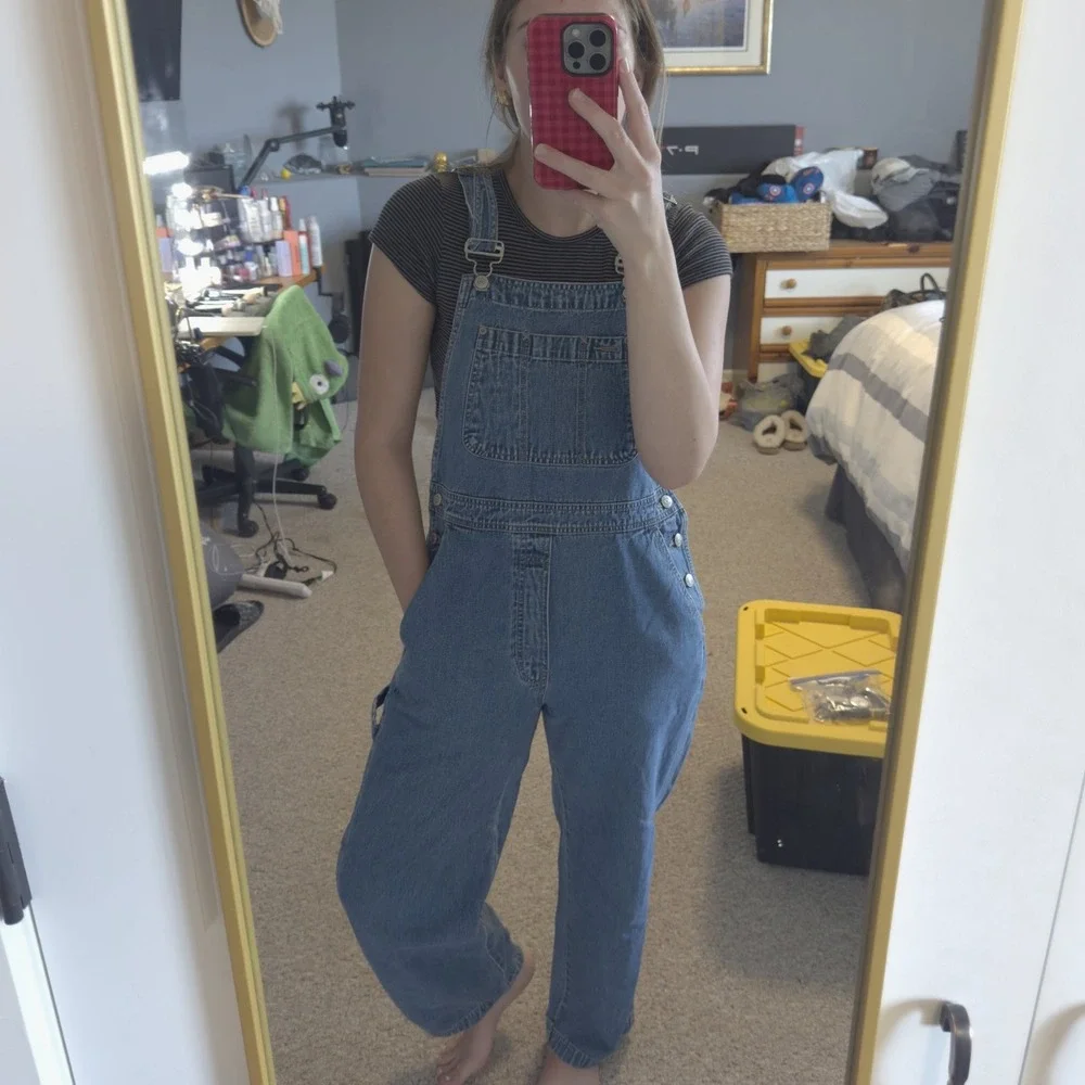 Vintage Gap Denim Overalls Medium Wash Blue Cotton Carpenter 148923-08-1 Mens M